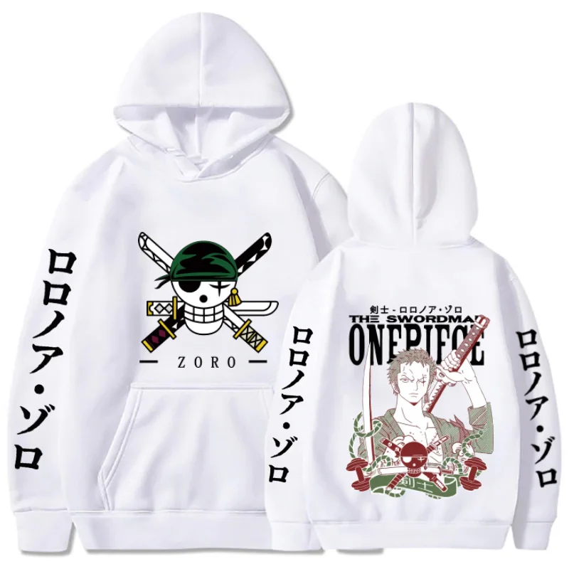 One Piece Anime Hoodie Print Pullover Tops Loose Casual Fashion Uniex Pullover Sweatshirt Dropship Clothing Man - One Piece Store